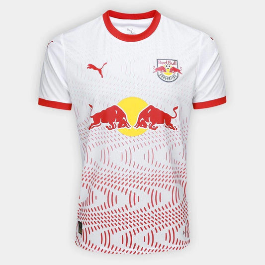 RB Bragantino Home 25/26 Puma Masculino -  Branca e Vermelha