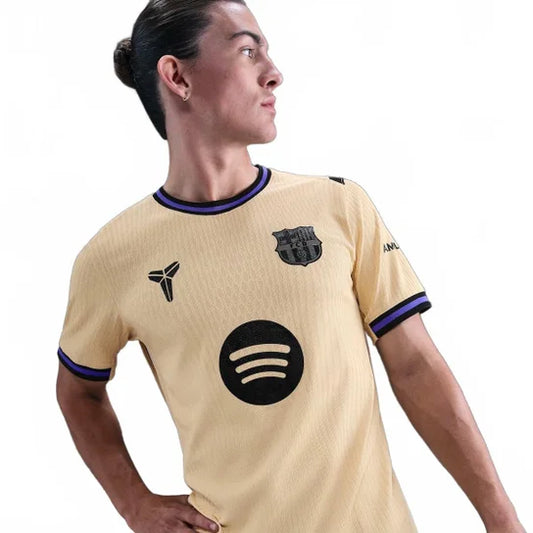 Barcelona Away 25/26 Jogador Nike/Kobe - Dourado