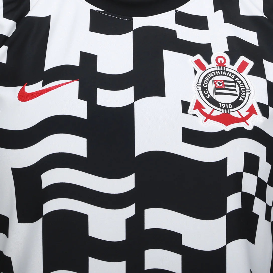 Corinthians Pré Jogo 26/27 Torcedor Nike - Preta e Branca