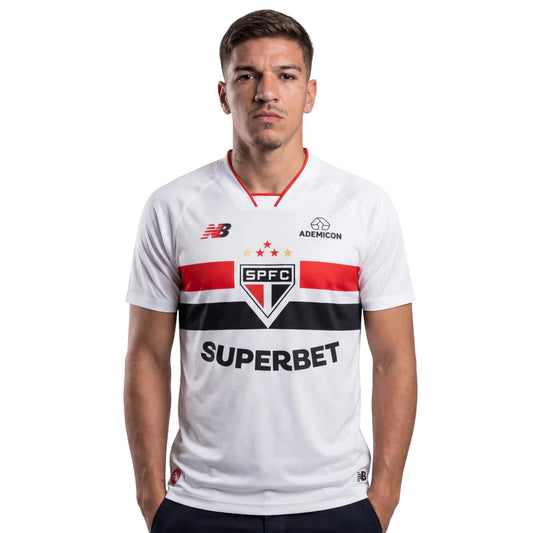 São Paulo Home 26/27 Jogador New Balance  - Branco e Vermelho