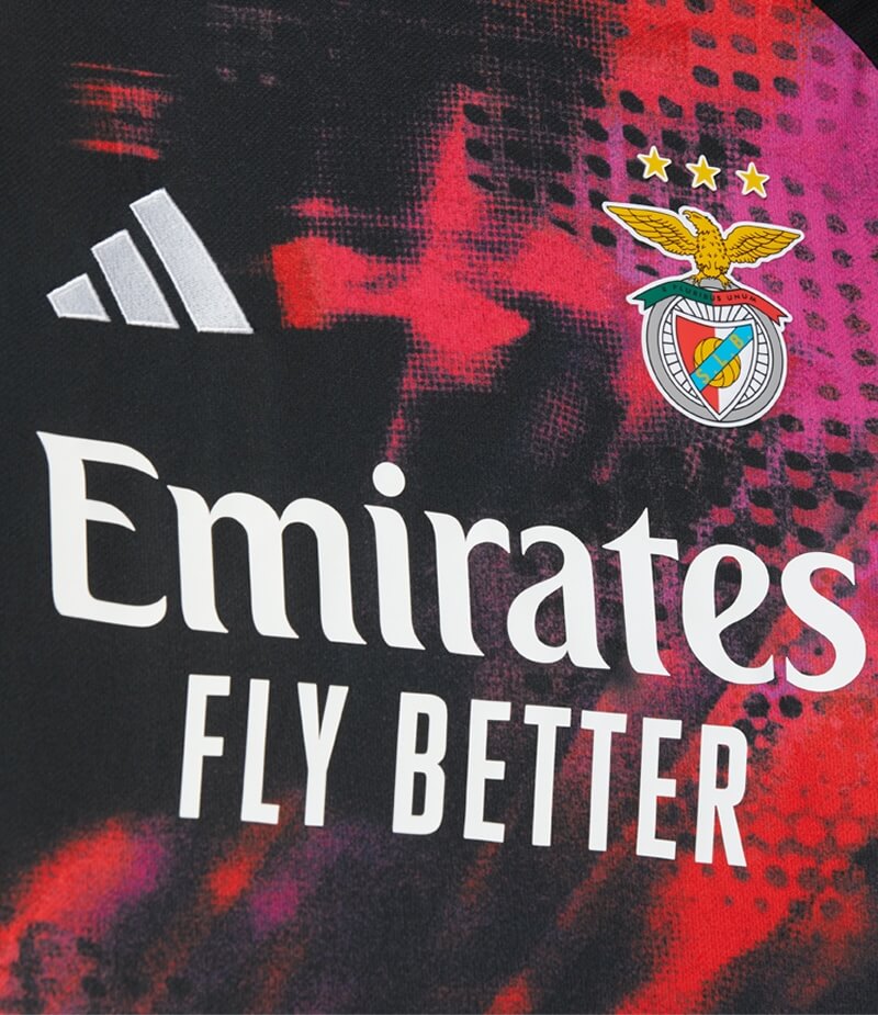 Benfica Third 26/27 Torcedor Adidas - Preto e Vermelho