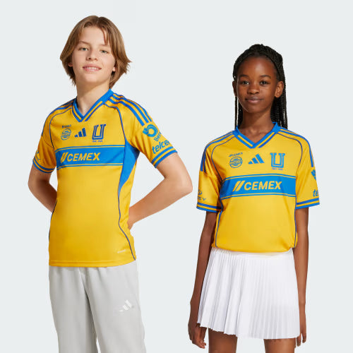 Kit Infantil Tigres Home 25/26 - Amarelo e Azul