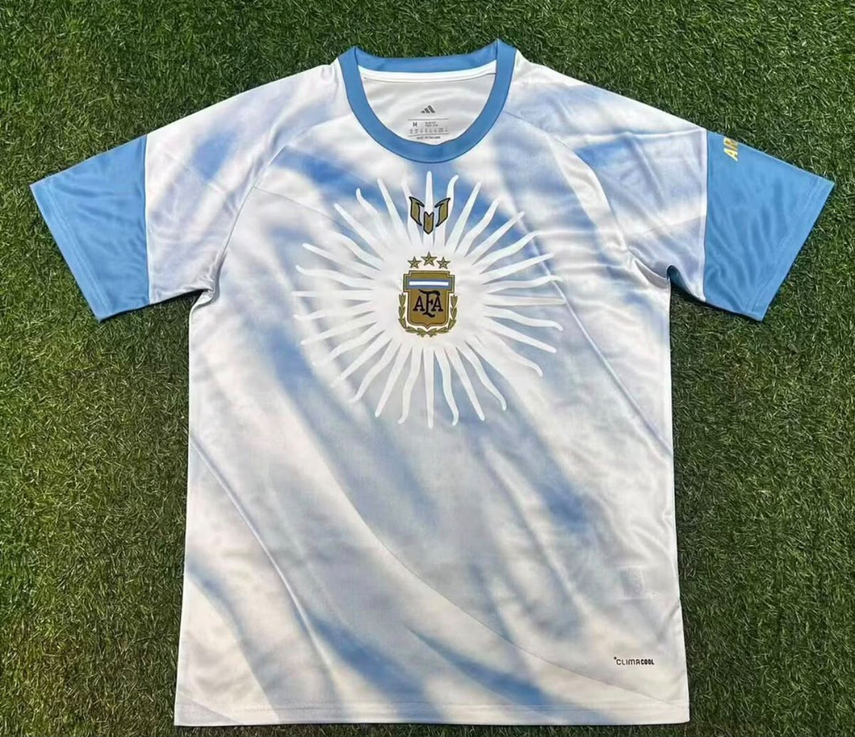 Argentina Pré Jogo Despedida Messi 26/27 Adidas - Branca e Azul