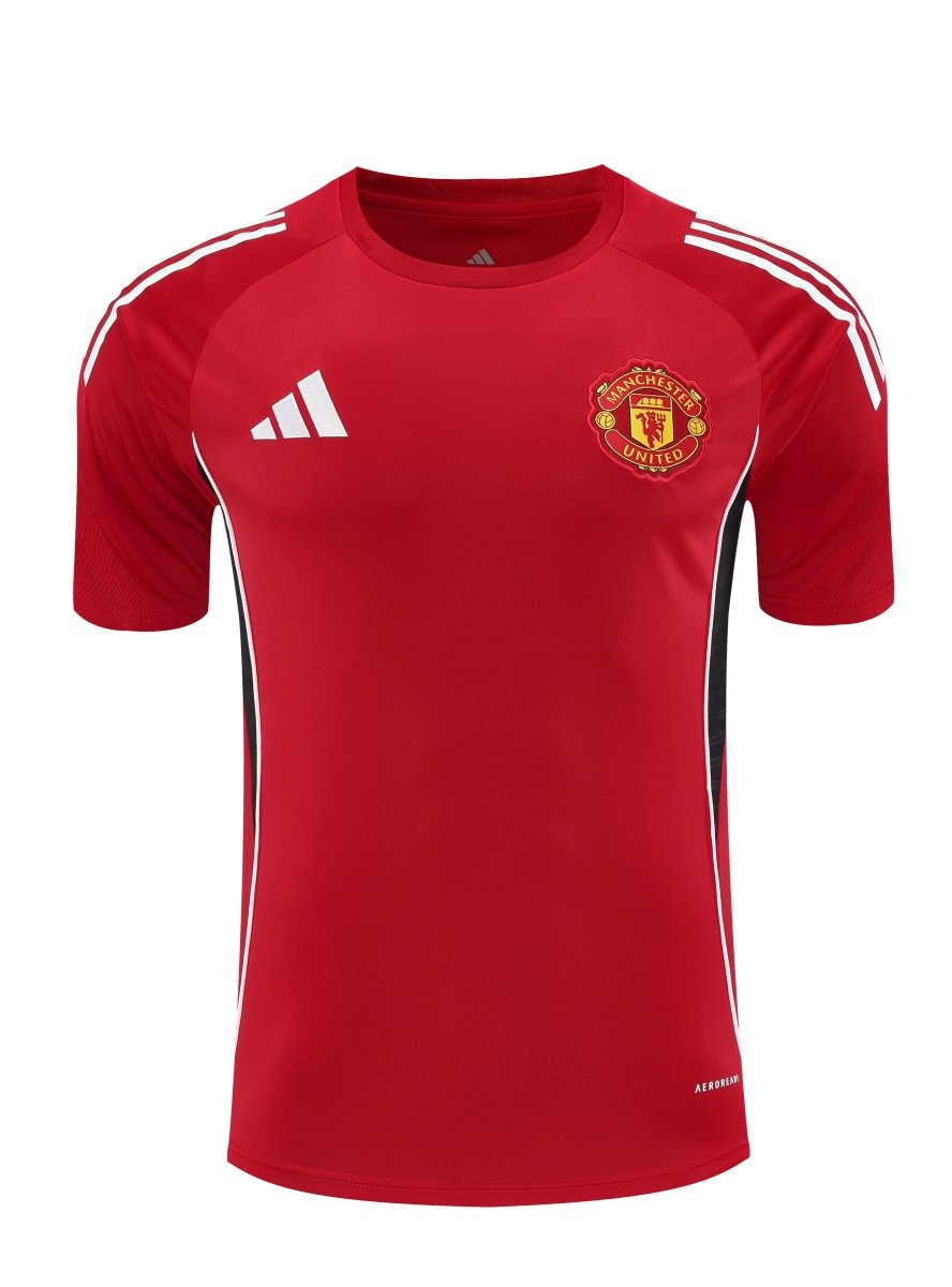 Kit de Treino Adulto Manchester United 25/26 Short e Camisa - Vermelho