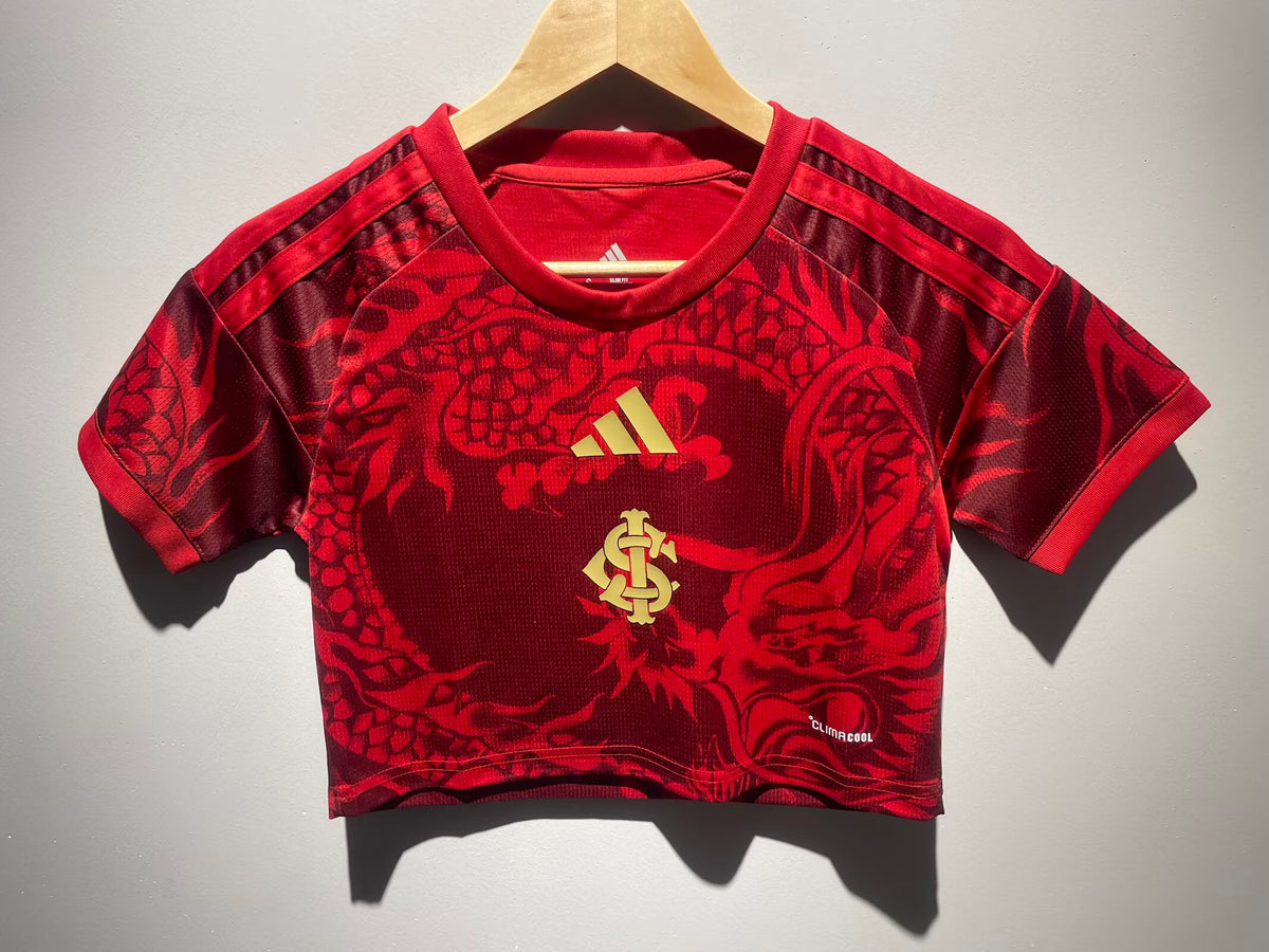 Internacional Third Cropped 26/27 Adidas Feminino -  Vermelho