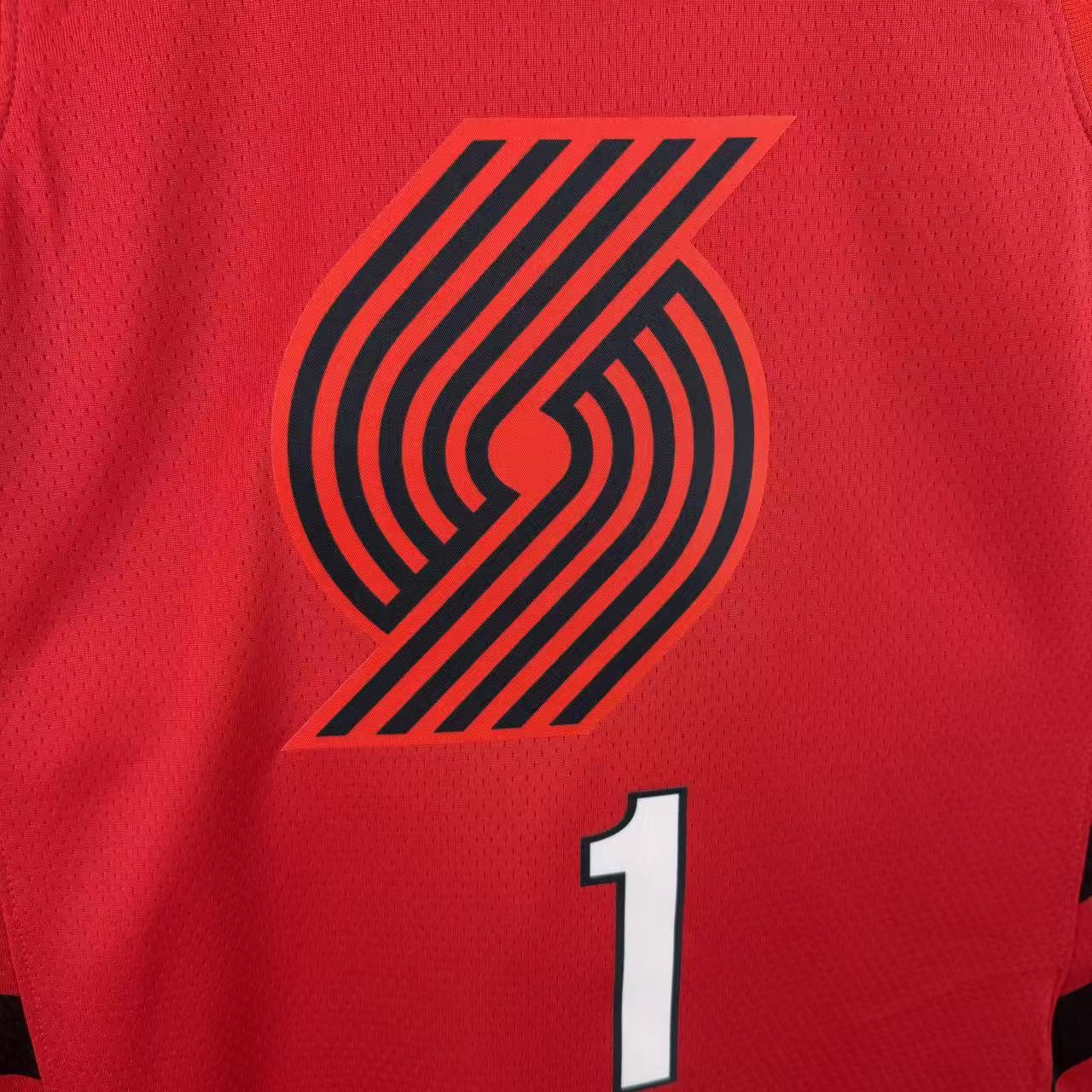 Regata Portland Trail Blazers Masculina - Vermelho