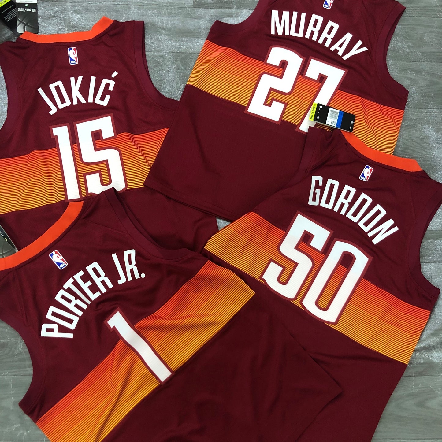 Regata Denver Nuggets Masculina - Vermelho e Laranja