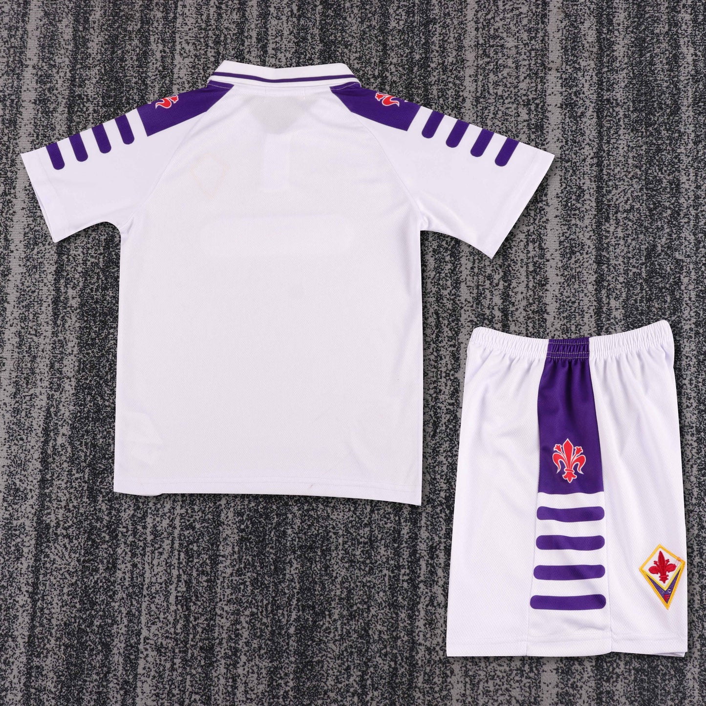 Kit Infantil Fiorentina Away Retrô 1998 - Branca
