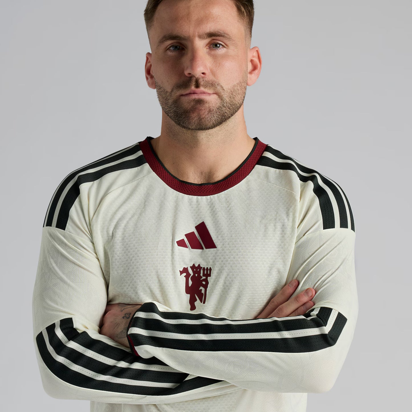 Manchester United Third Manga Longa 26/27 Jogador Adidas - Branca