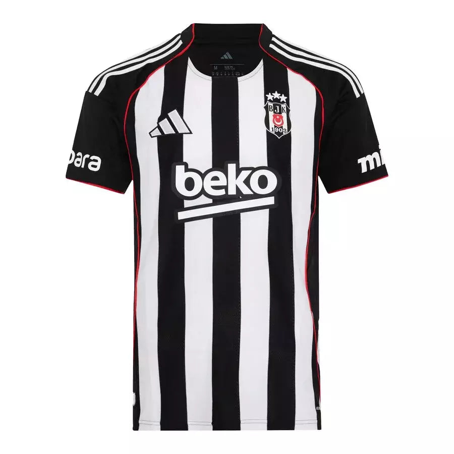 Beşiktaş Home 25/26 Torcedor Adidas Masculina - Branco e Preto