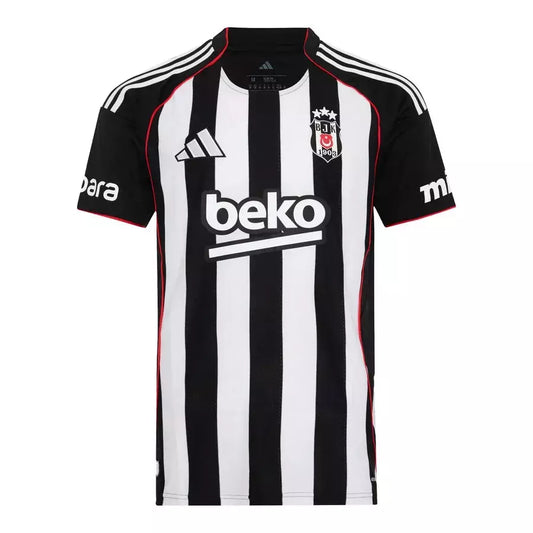 Beşiktaş Home 25/26 Torcedor Adidas Masculina - Branco e Preto