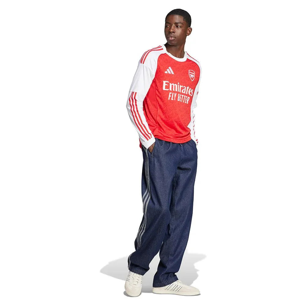 Arsenal Home 25/26 Manga Longa Adidas - Vermelho e Branco