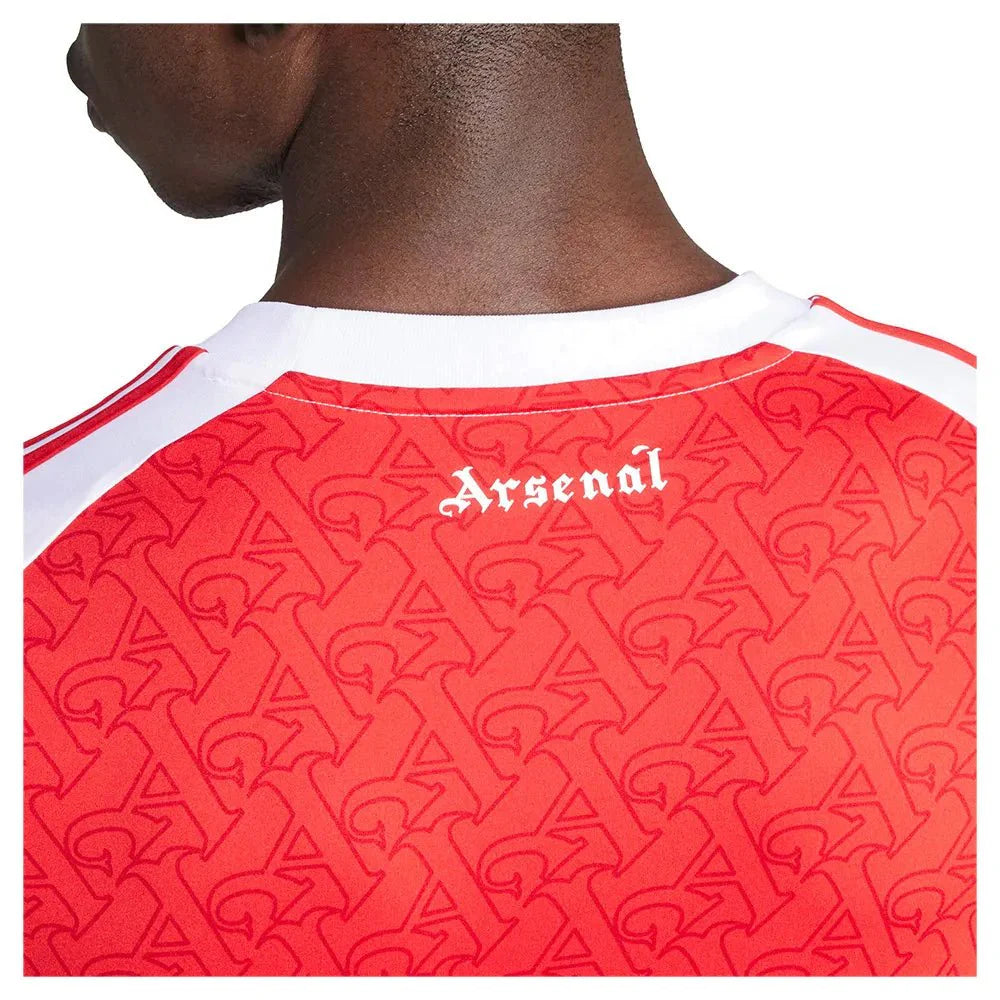 Arsenal Home 25/26 Manga Longa Adidas - Vermelho e Branco