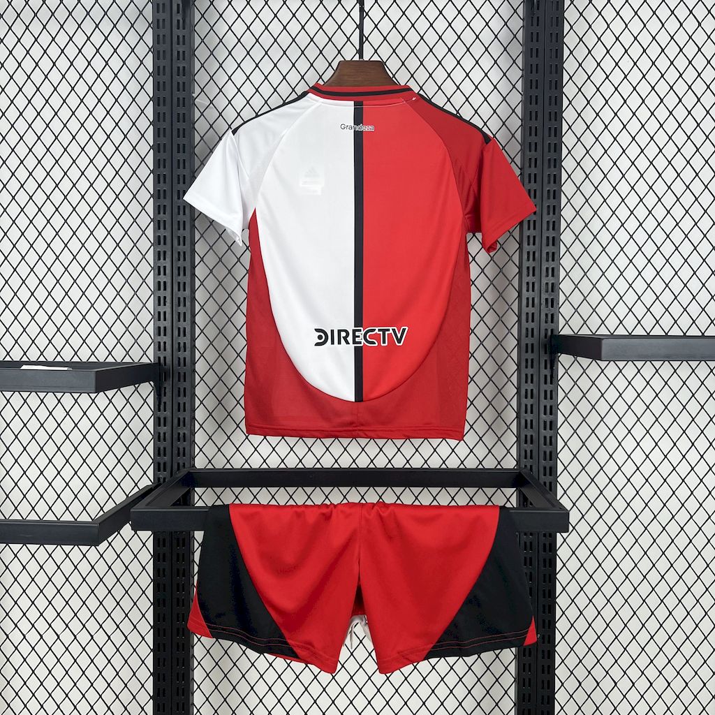 Kit Infantil River Plate Third 25/26 - Vermelho e Branco