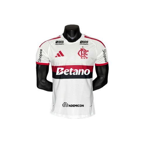 Flamengo Away 26/27 Jogador Com Patrocínios Adidas Masculino - Branca