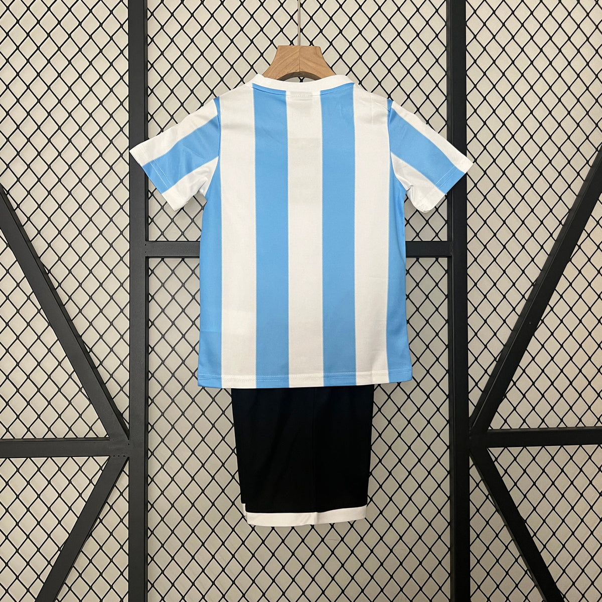 Kit Infantil Argentina Retro Home 1986  - Branco e Azul