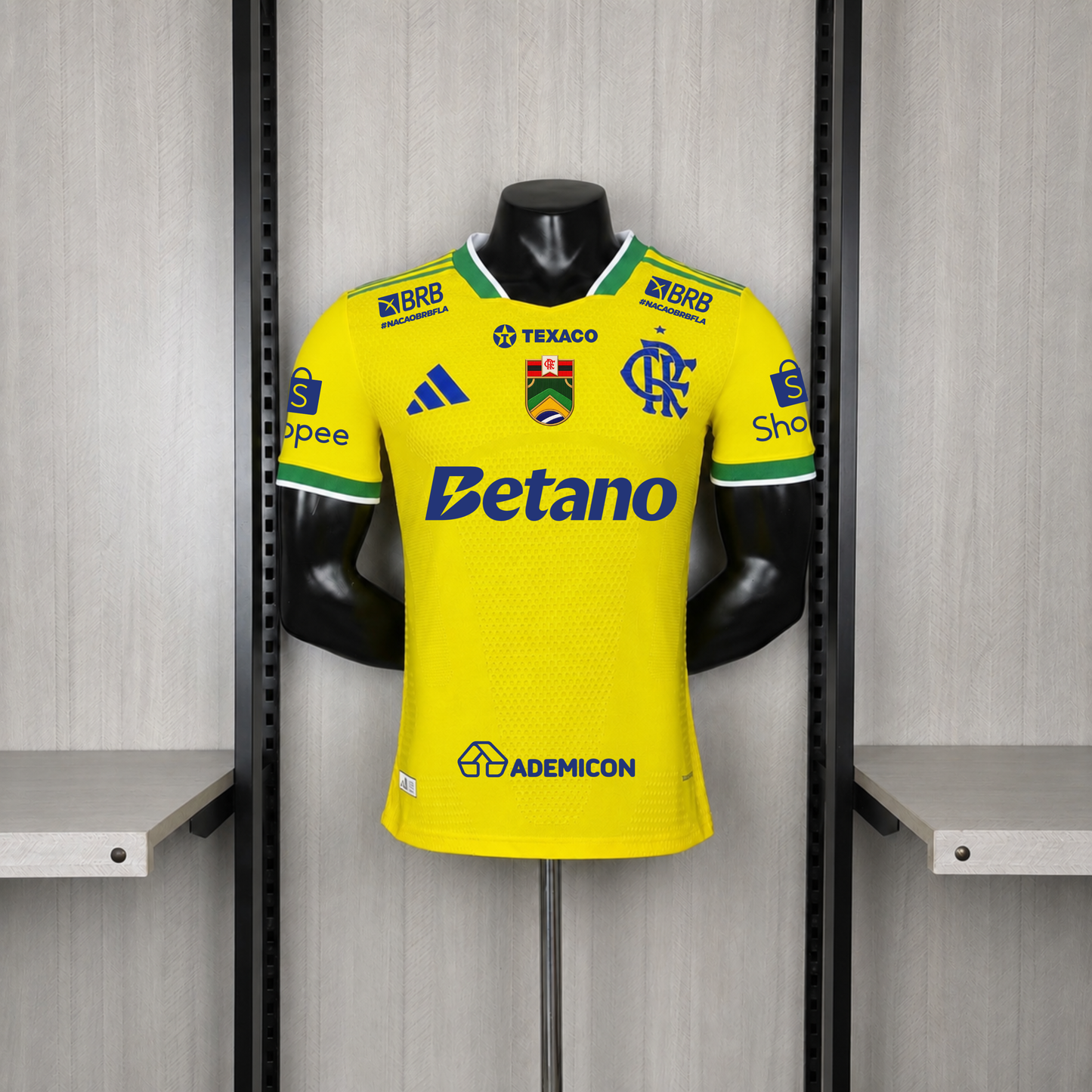 Flamengo Edição Especial Brasil 26/27 Jogador Com Patrocínios Adidas Masculino - Amarela