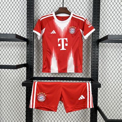Kit Infantil Bayern de Munique Home 25/26 - Vermelho e Branco