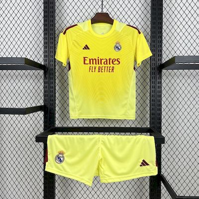 Kit Infantil Real Madrid Goleiro 25/26 - Amarela