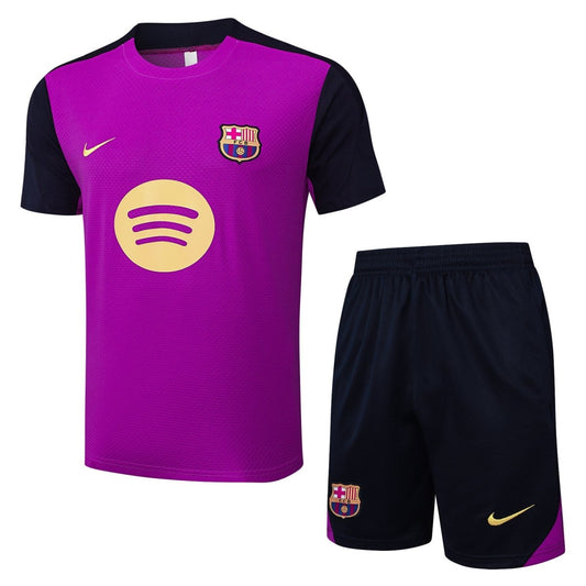 Kit de Treino Adulto Barcelona 2025/26 Short e Camisa - Roxo