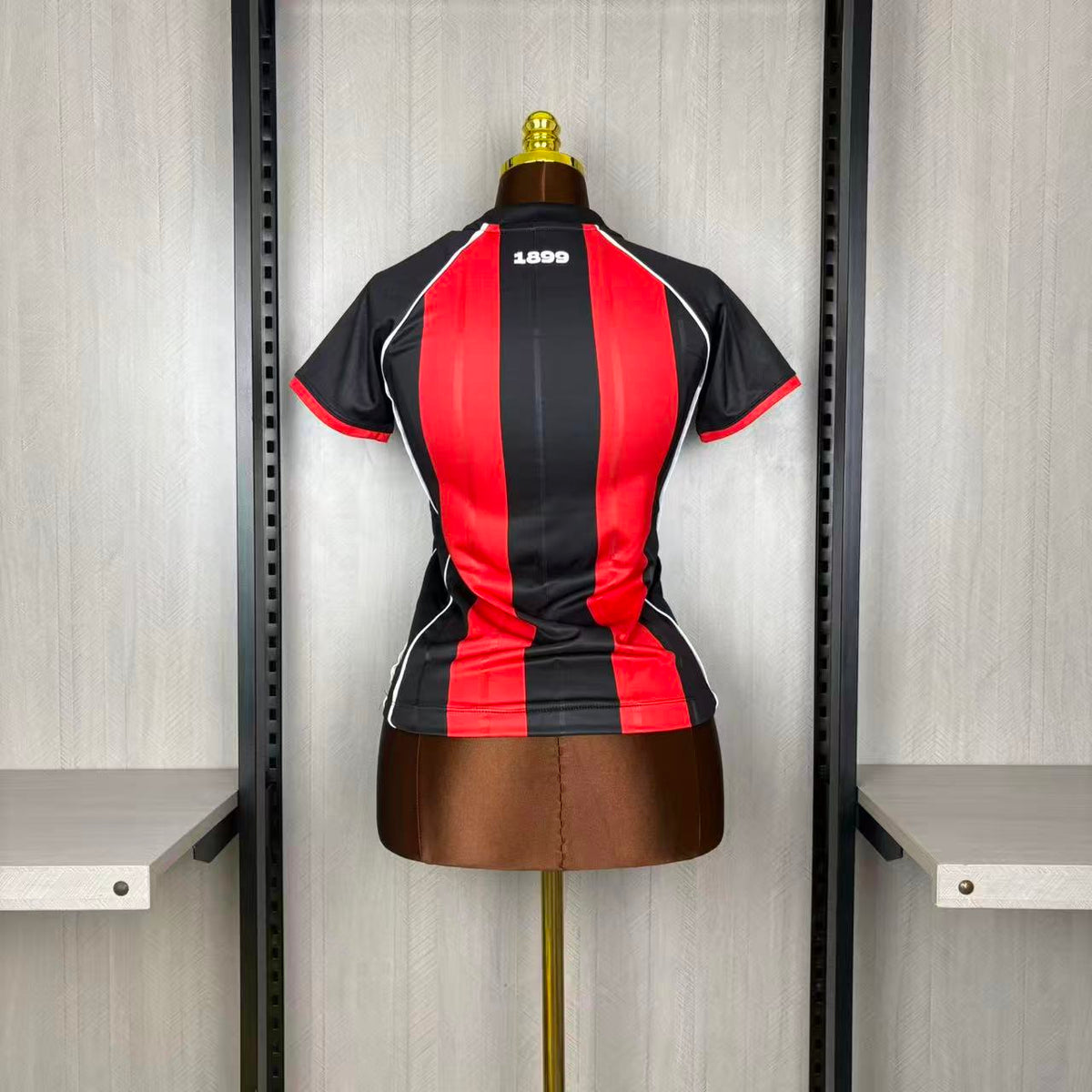 Vitória Home 26/27 Feminino - Vermelha e Preta