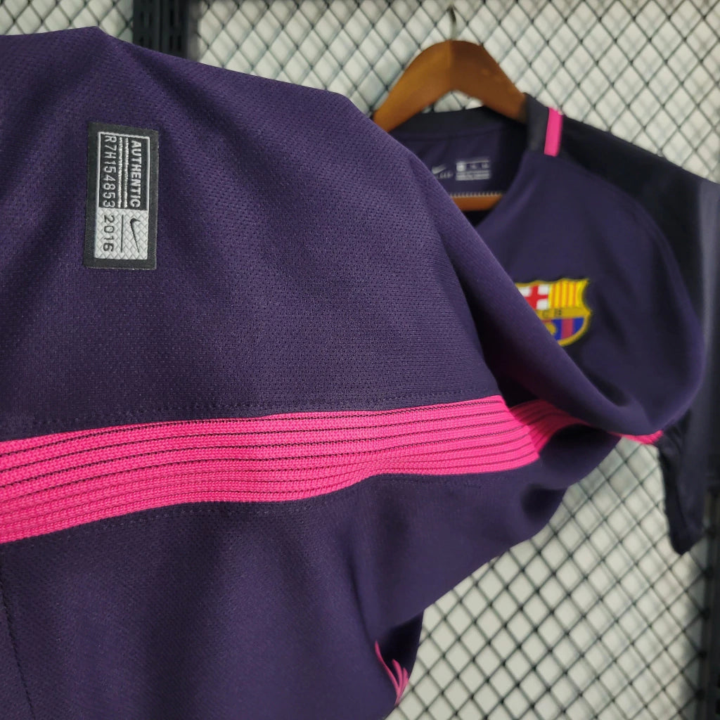 Barcelona Retrô Away 16/17 Nike - Roxa Escuro