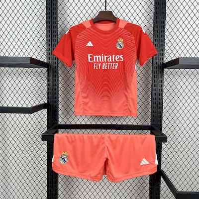 Kit Infantil Real Madrid Goleiro 25/26 - Laranja