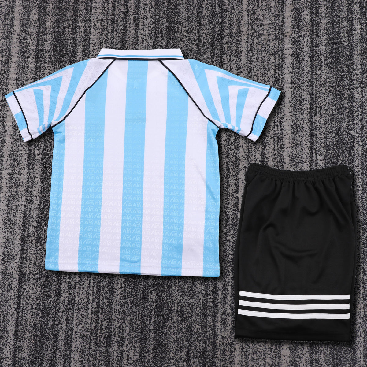 Kit Infantil Argentina Retro 96/97 - Branco e Azul