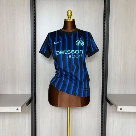 Inter de Milão Home 25/26 Feminino Nike - Azul e Preto