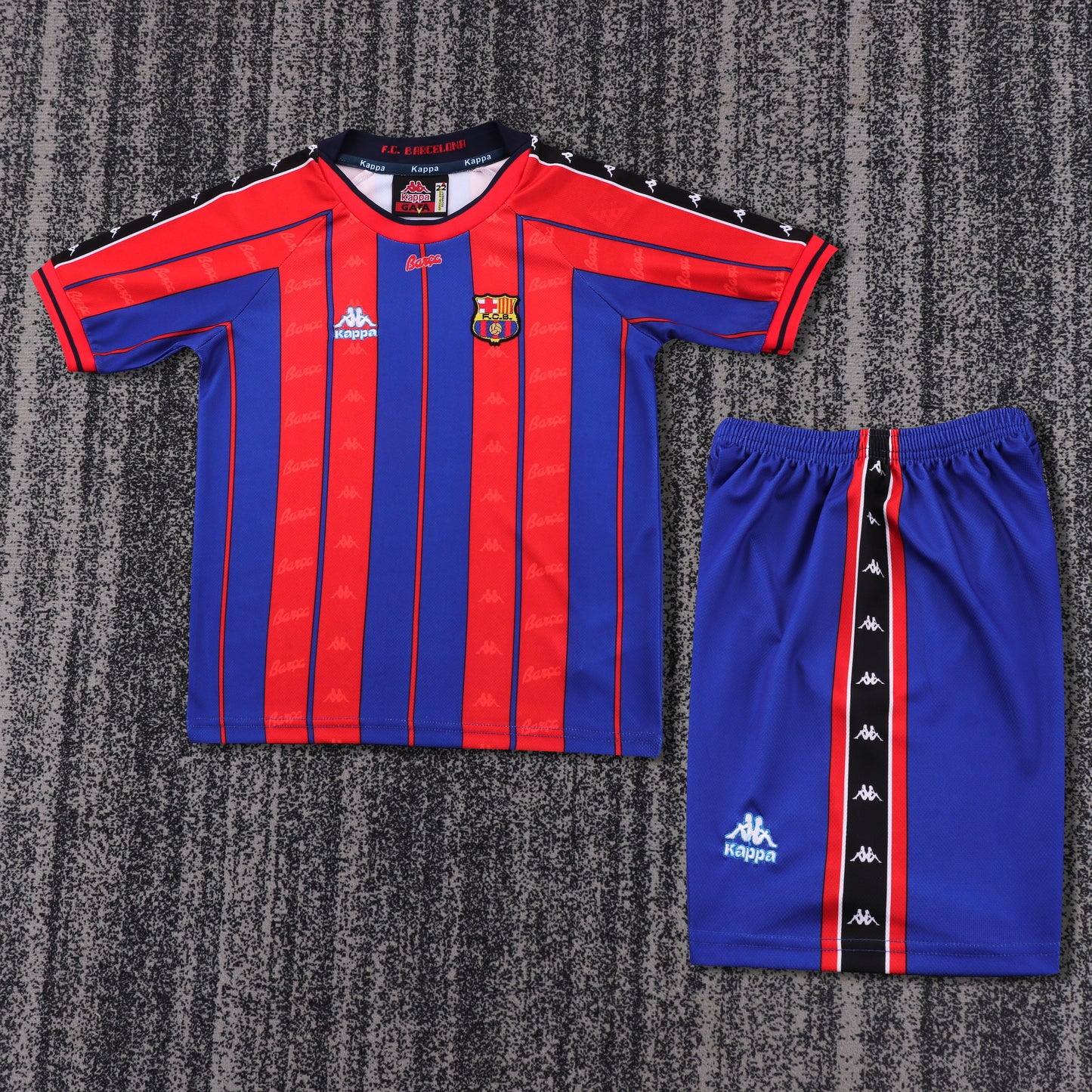 Kit Infantil Barcelona Home Retrô 97/98 - Grená