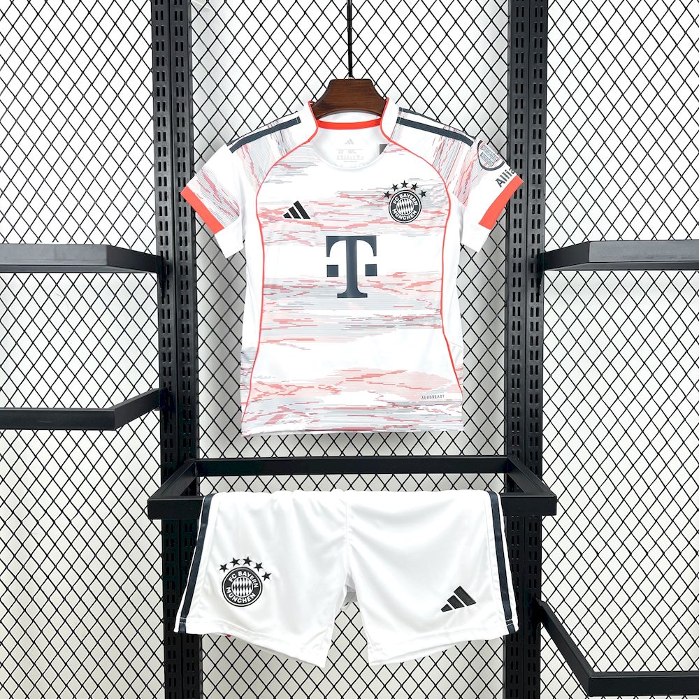 Kit Infantil Bayern de Munique Away 25/26 - Branco
