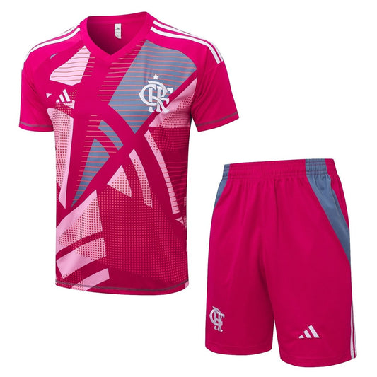 Kit Goleiro Flamengo 25/26 Masculino Short e Camisa - Rosa