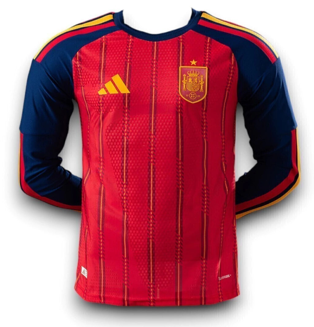 Espanha Home Manga Longa 26/27 Masculino Adidas Jogador - Vermelho