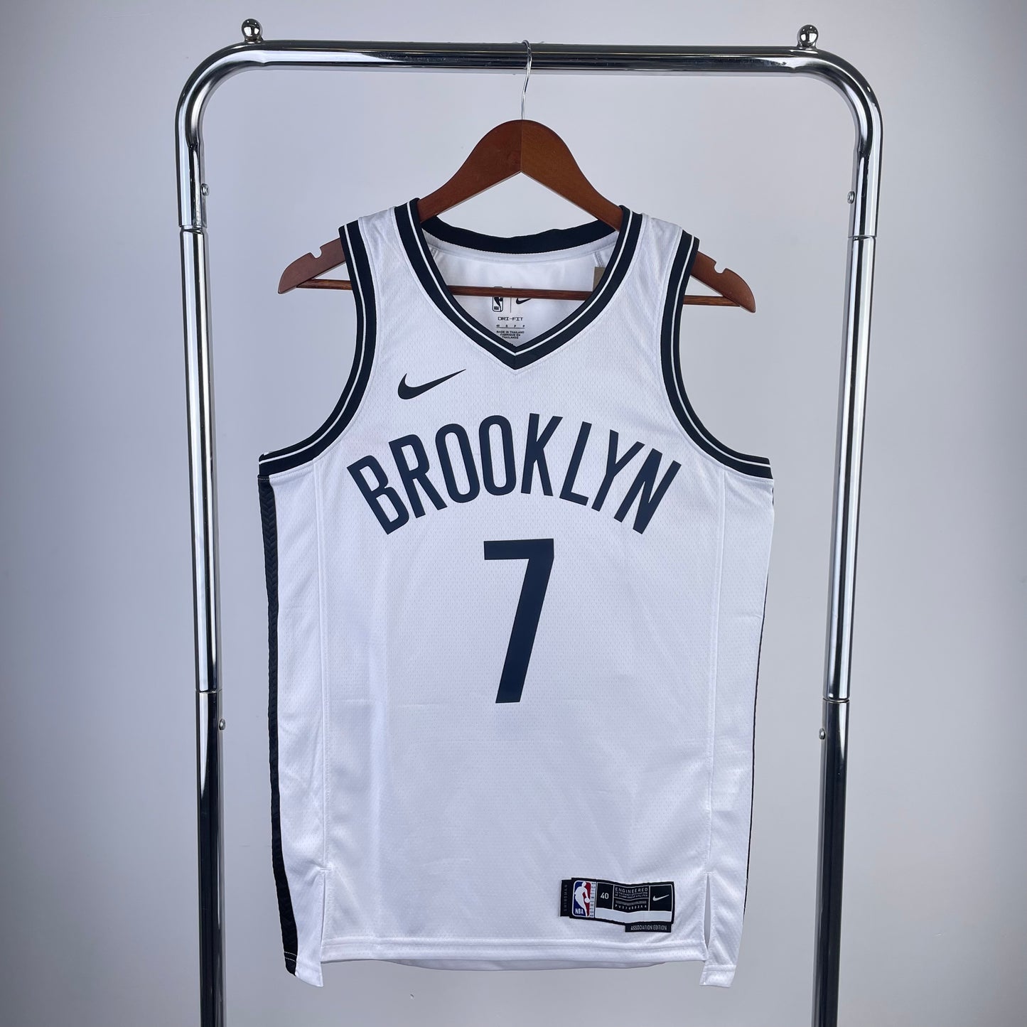 Regata Brooklyn Nets Masculina - Branca