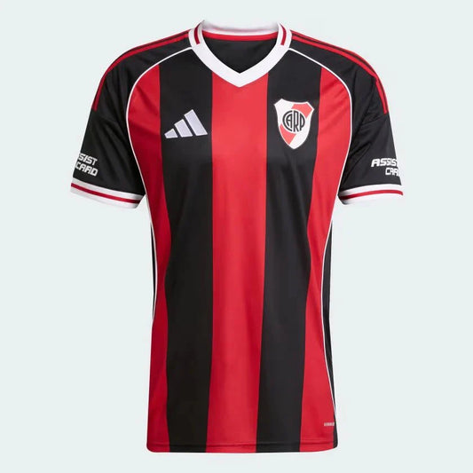River Plate Away 25/26 Torcedor Adidas - Vermelho e Preto