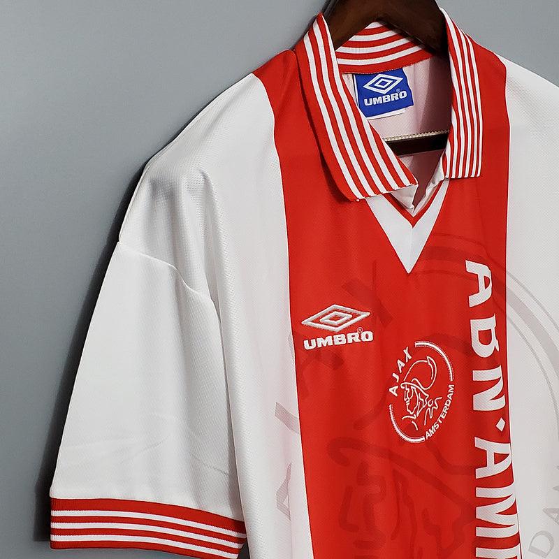 Ajax Home Retrô 1995/1996 Umbro -  Vermelha e Branca