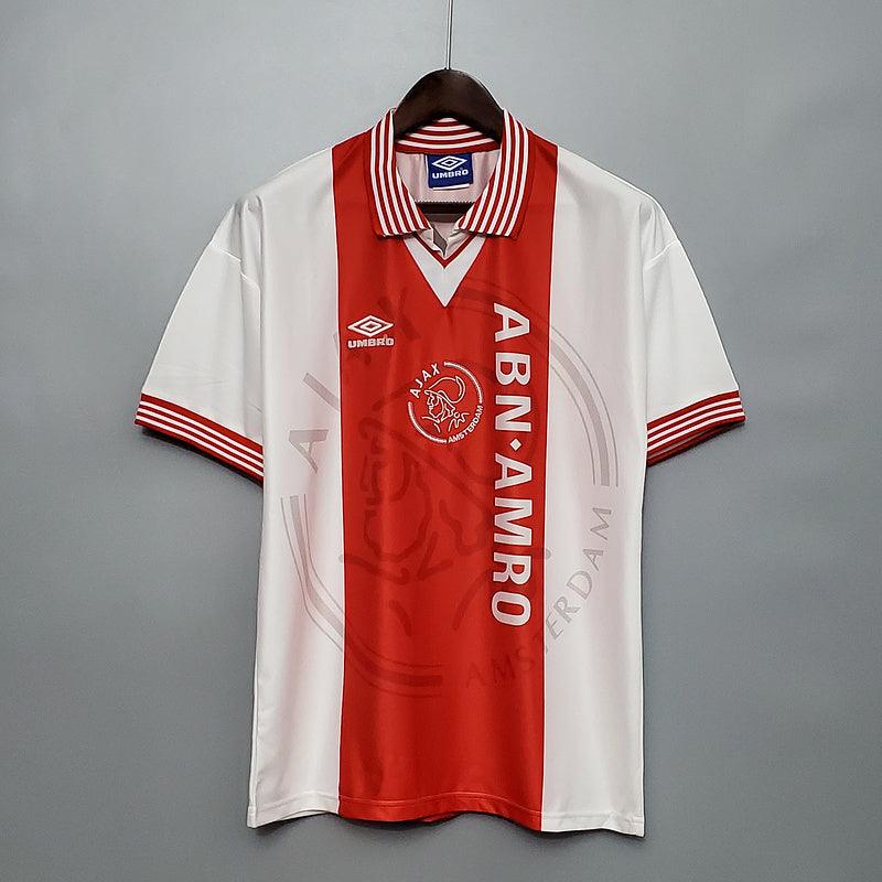 Ajax Home Retrô 1995/1996 Umbro -  Vermelha e Branca