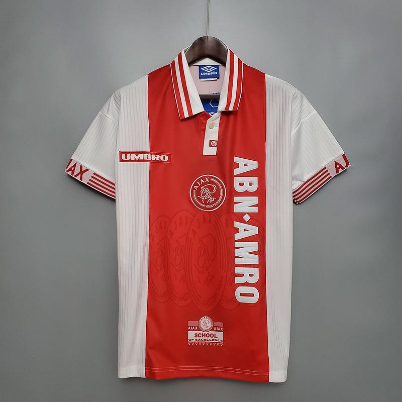 Ajax Home Retrô 1997/1998 Umbro - Vermelha e Branca