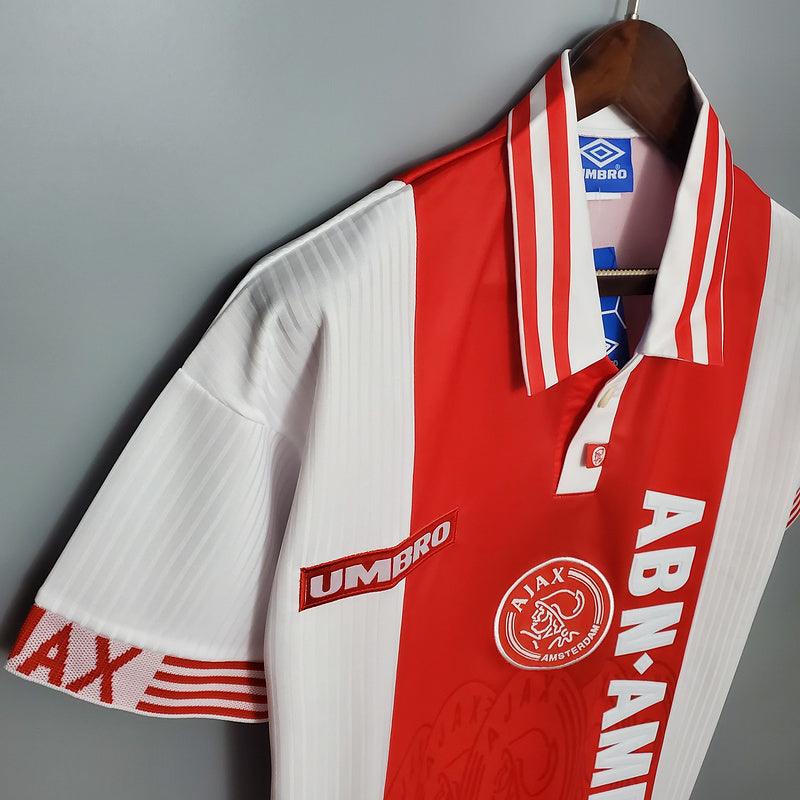 Ajax Home Retrô 1997/1998 Umbro - Vermelha e Branca