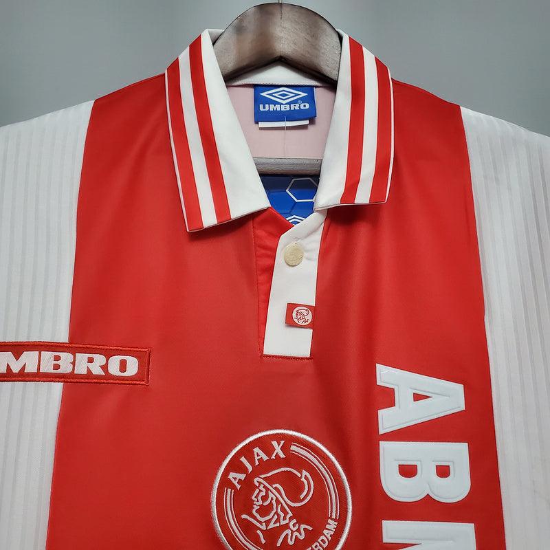 Ajax Home Retrô 1997/1998 Umbro - Vermelha e Branca