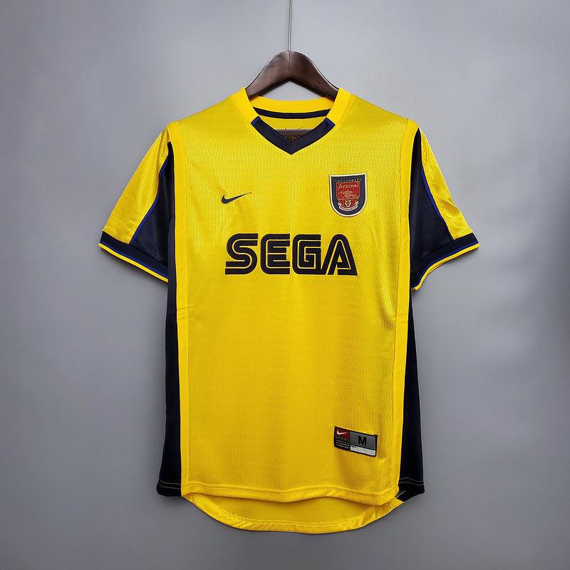 Arsenal Away Retrô 99/00 Nike - Amarela