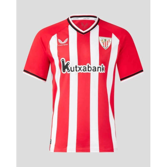 Athletic Bilbao Home 25/26 Torcedor Castore  - Vermelho e Branco