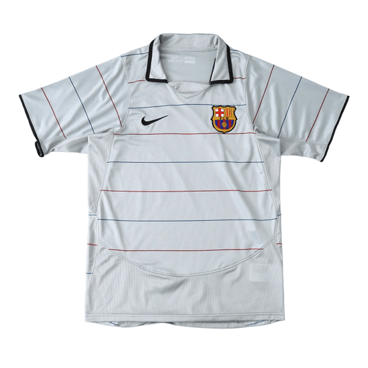 Barcelona Retrô Away 03/04  Nike  - Cinza