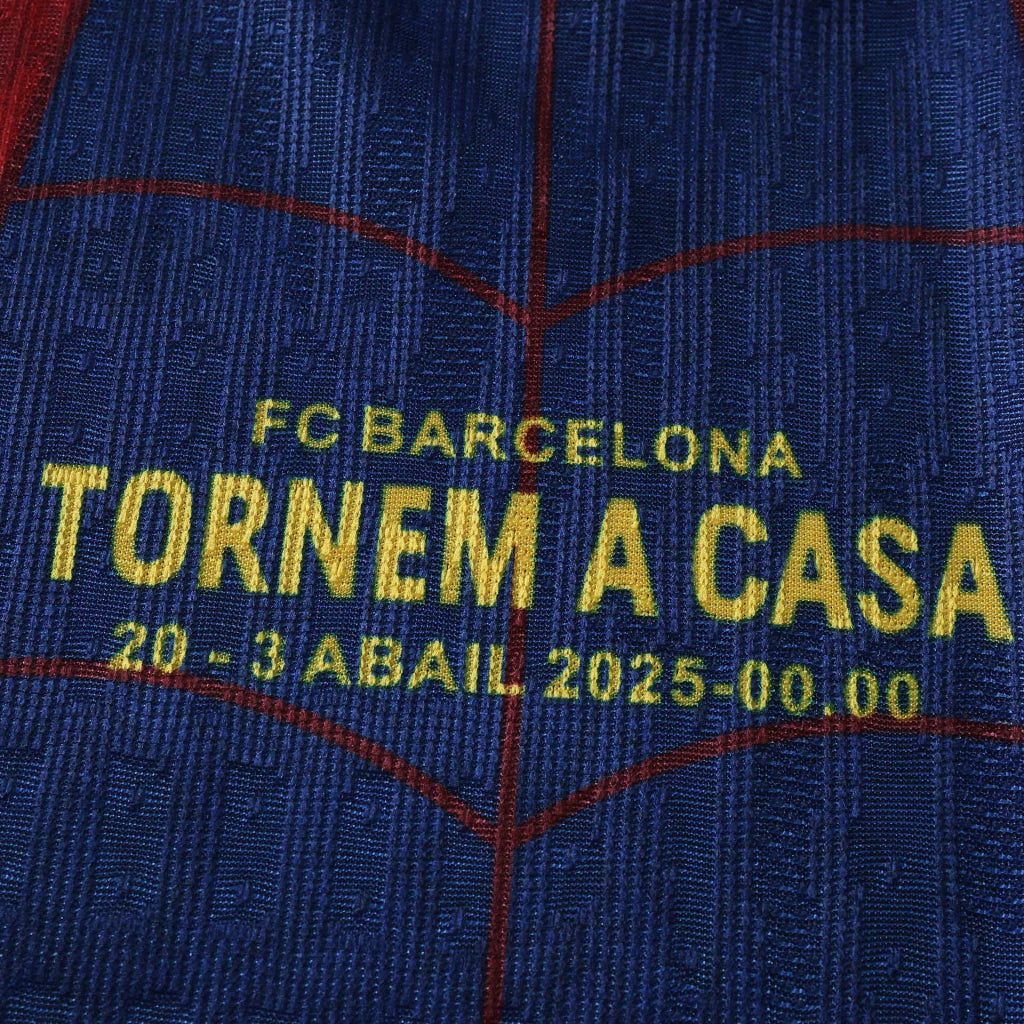 Barcelona X Spider Man 26/27 Jogador Nike - Grená