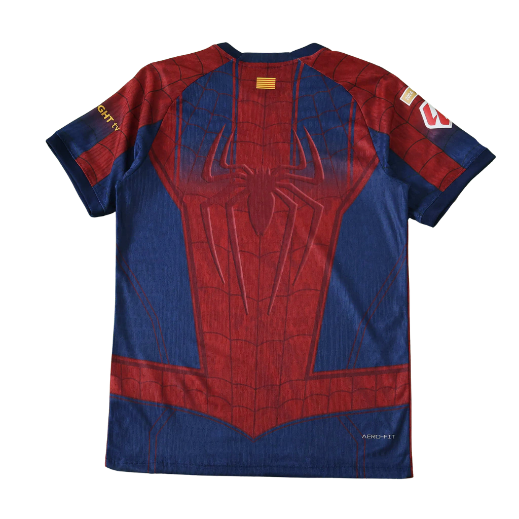 Barcelona X Spider Man 26/27 Jogador Nike - Grená