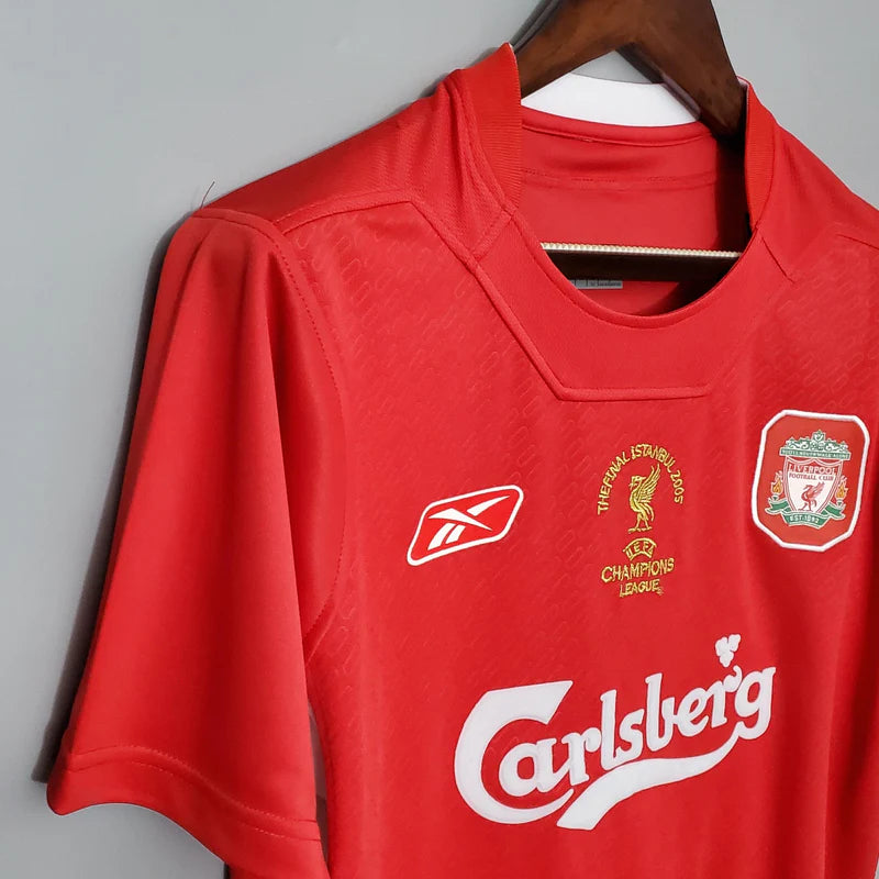 Liverpool Home Retrô 2005  Reebok - Vermelha