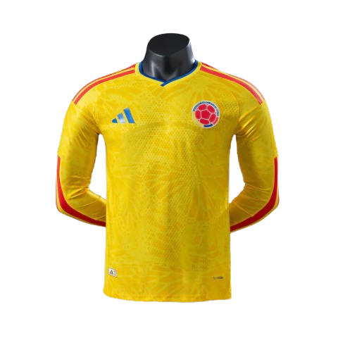 Colômbia Home Manga Longa 26/27 Masculino Jogador Adidas - Amarelo