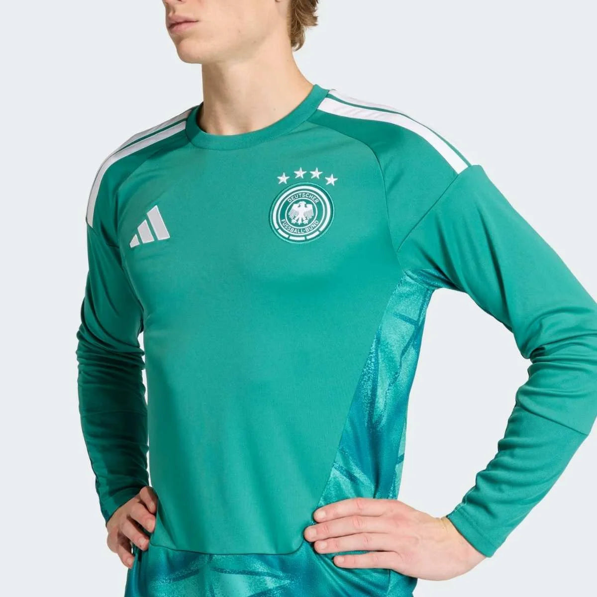 Alemanha Goleiro Manga Longa 26/27 Torcedor Masculino Adidas - Verde