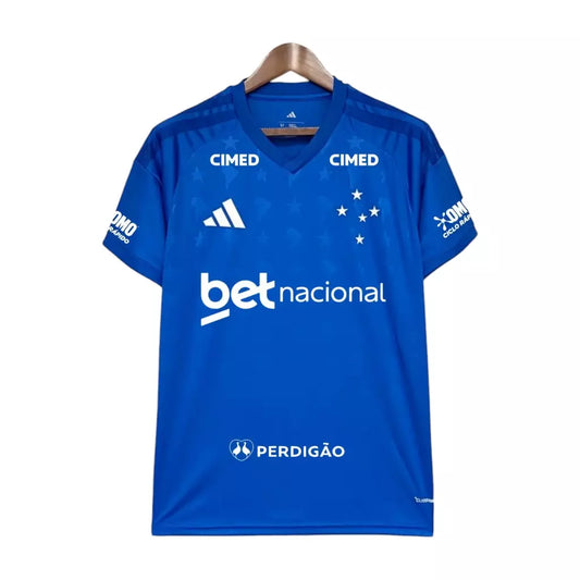 Cruzeiro Home 26/27 Torcedor Com Patrocínios Adidas - Azul