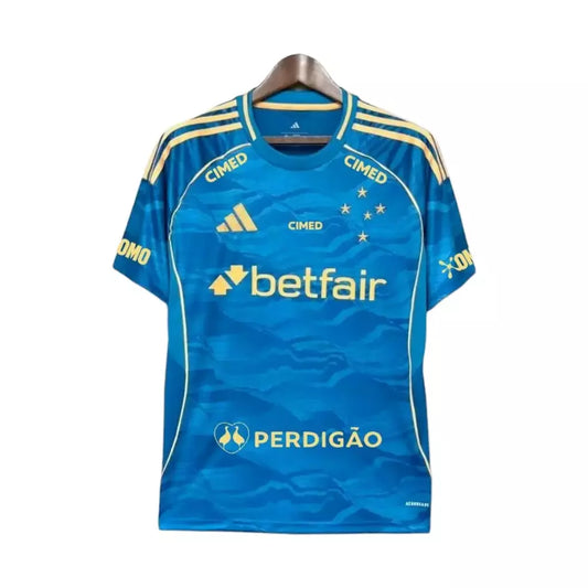 Cruzeiro Third 25/26 Torcedor Com Patrocínios Adidas - Azul
